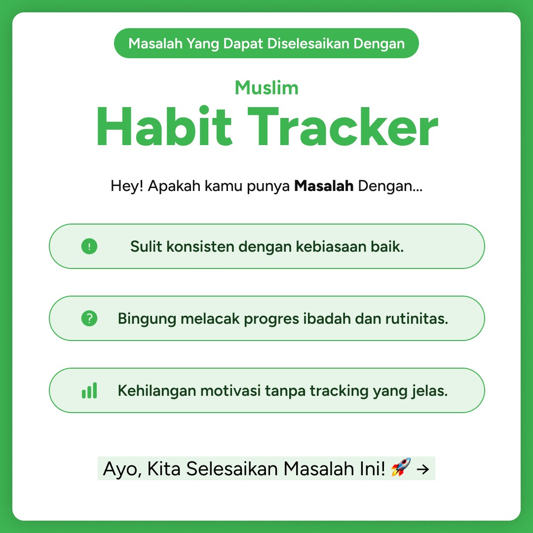 Tampilan Muslim Habit Tracker