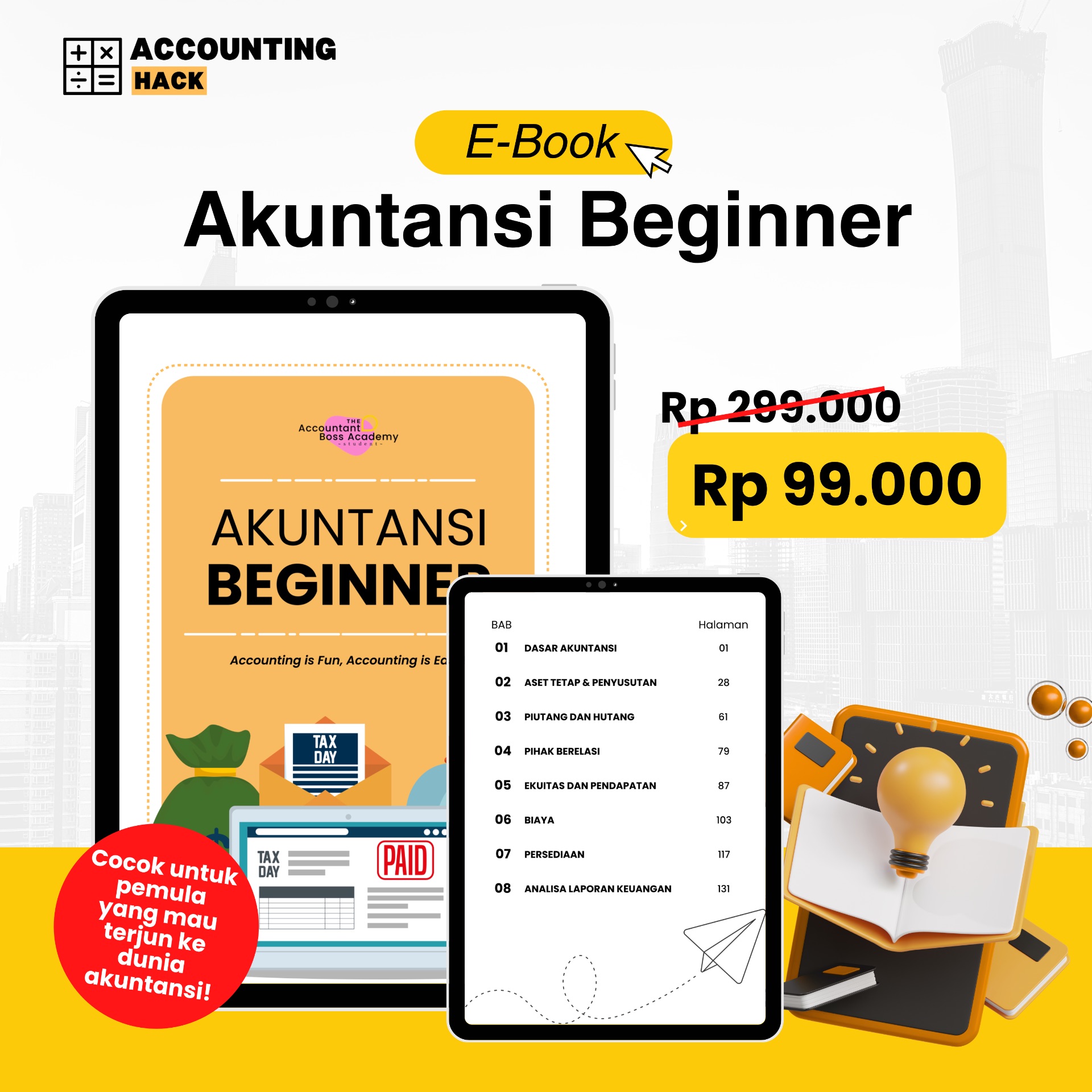 E-Book Akuntansi Beginner - Accounting Hack Indonesia