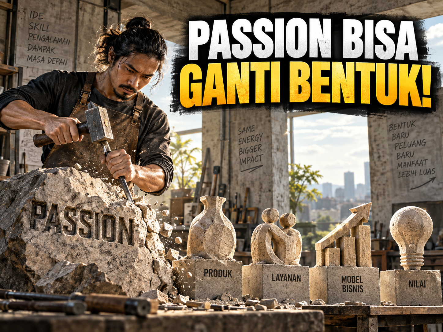 Cover audiobook Transformasi Passion Dengan Mengubah Bentuk