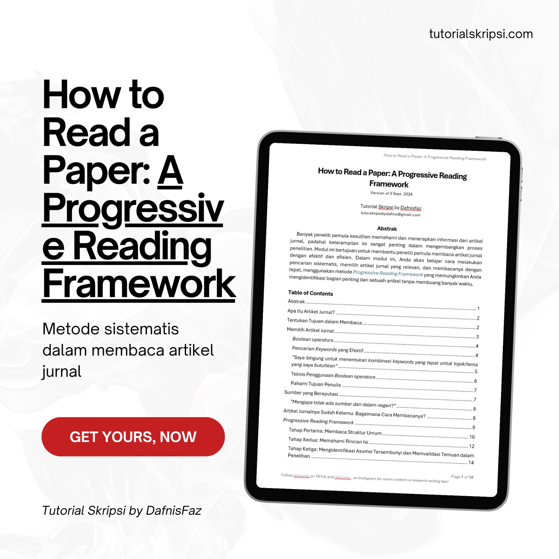 Tutorial Membaca Artikel Jurnal!