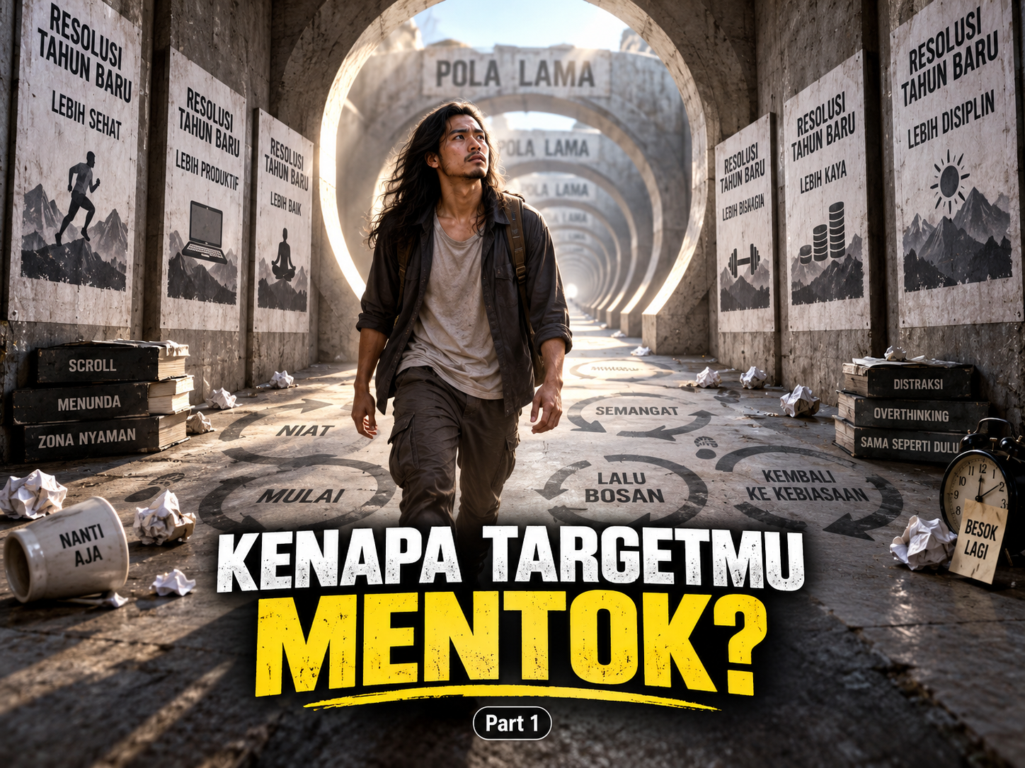 Cover audiobook (Part 1) Ilusi Resolusi Tahun Baru Dengan Pola Lama