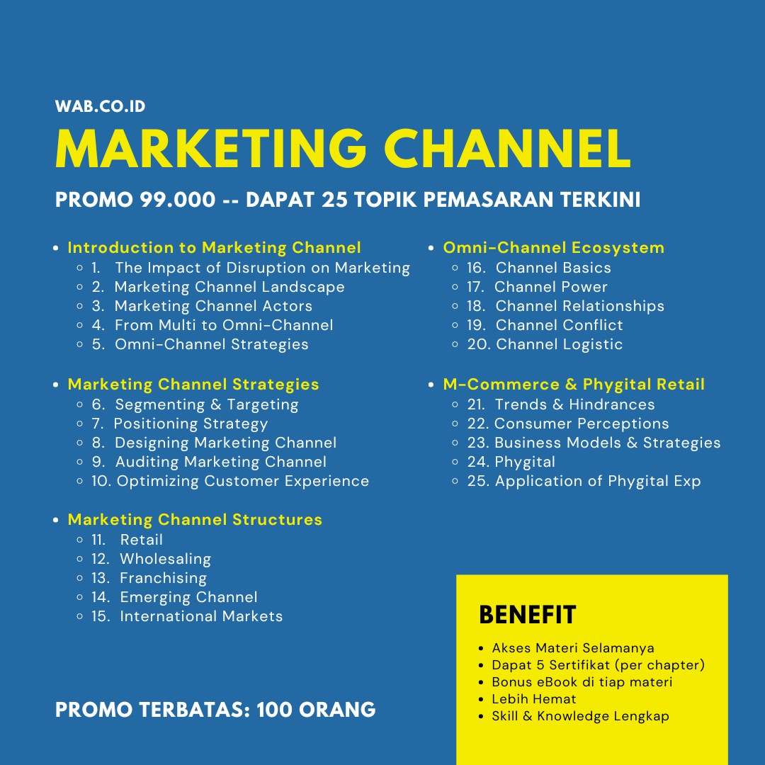 Sampul kelas Kelas Marketing Channel Specialist