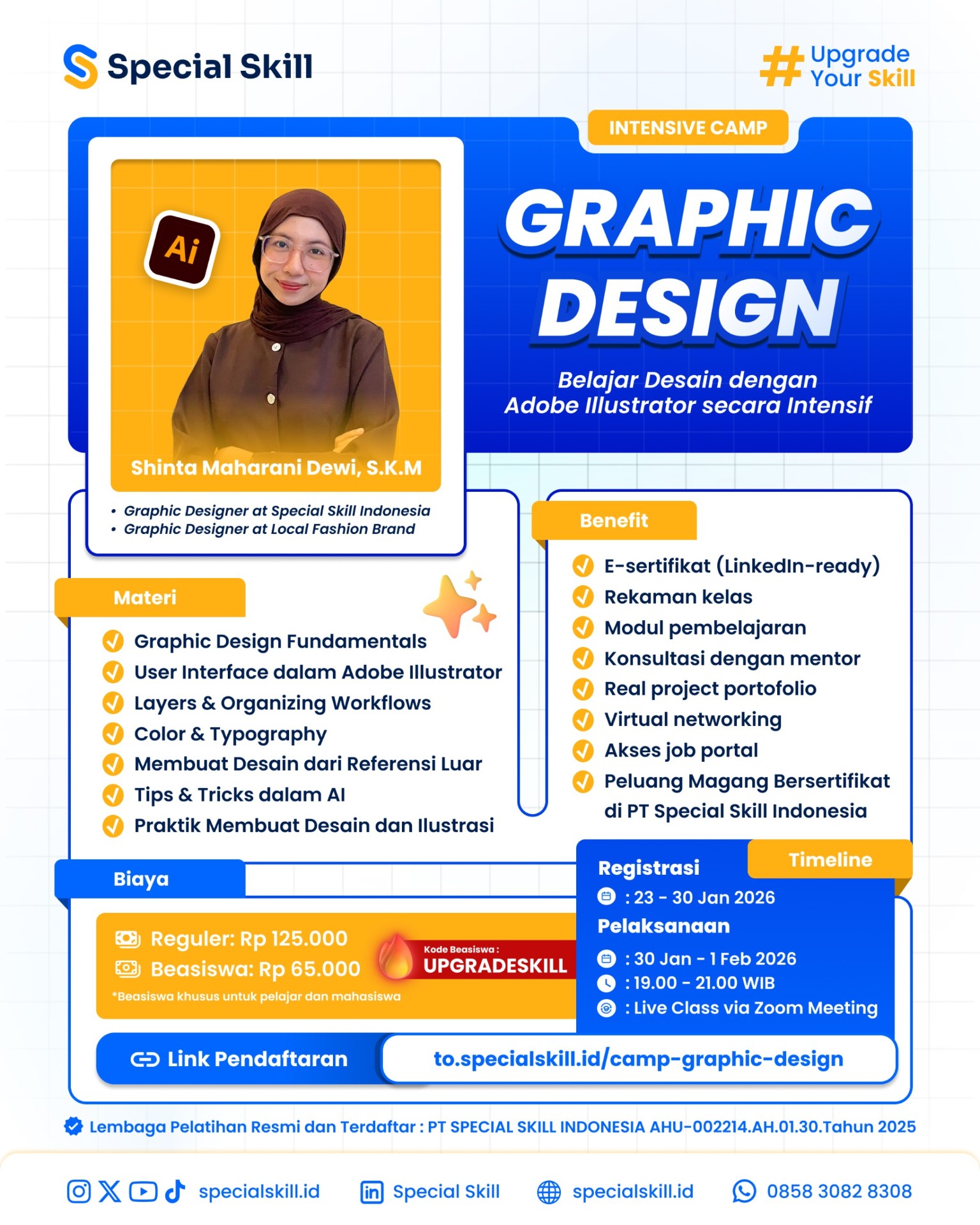 Paket Webinar dan Bootcamp Graphic Design - Special Skill