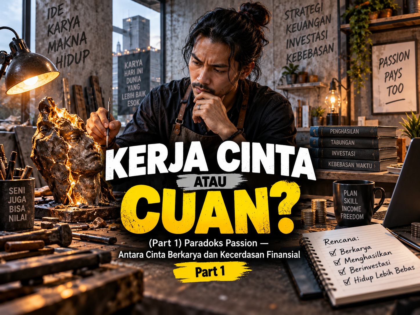Cover audiobook (Part 1) Paradoks Passion — Antara Cinta Berkarya dan Kecerdasan Finansial