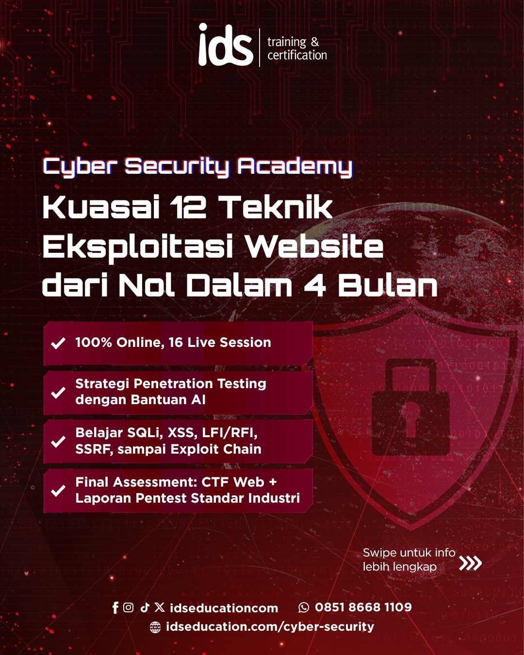 Cyber Security Academy 2026 - Website - IDS Training & Certification