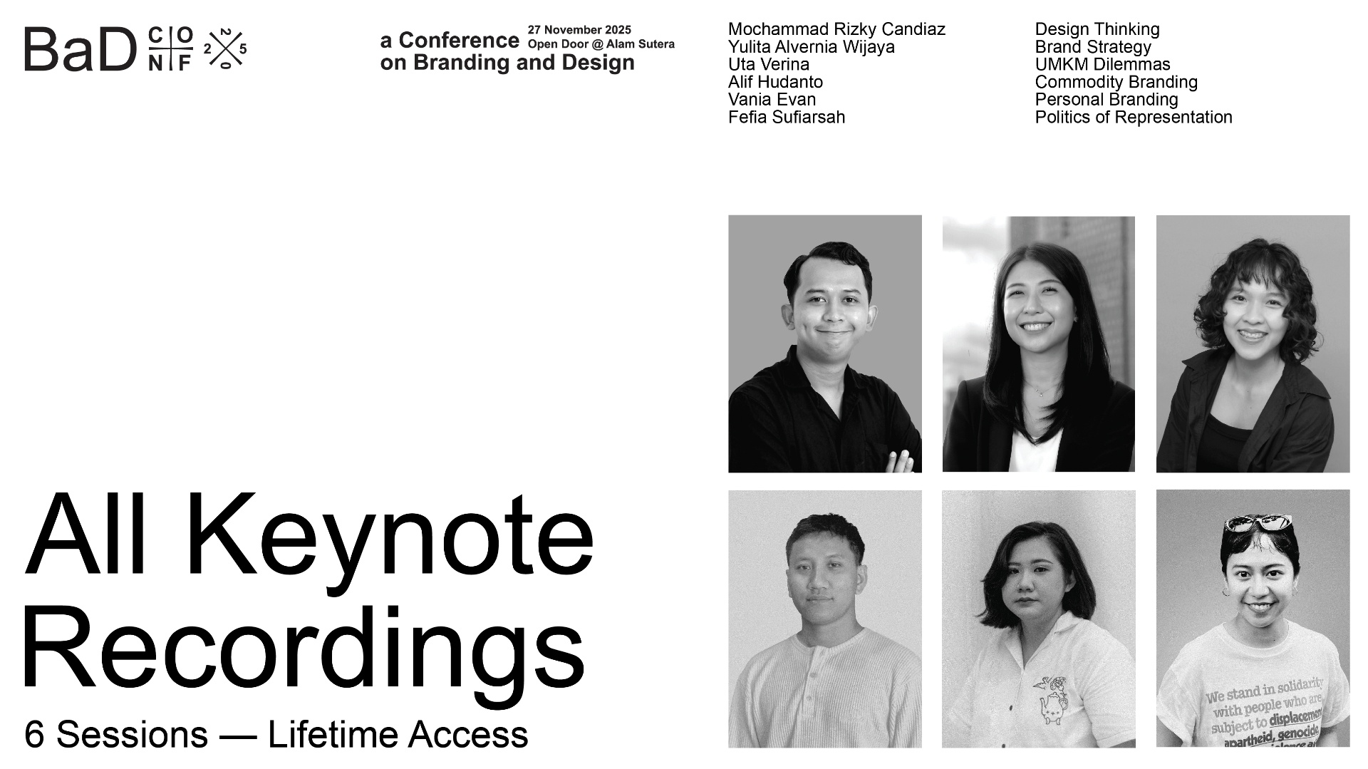 Bad Conference BaD Conference 2025: All Keynote Recordings - Studio Yord