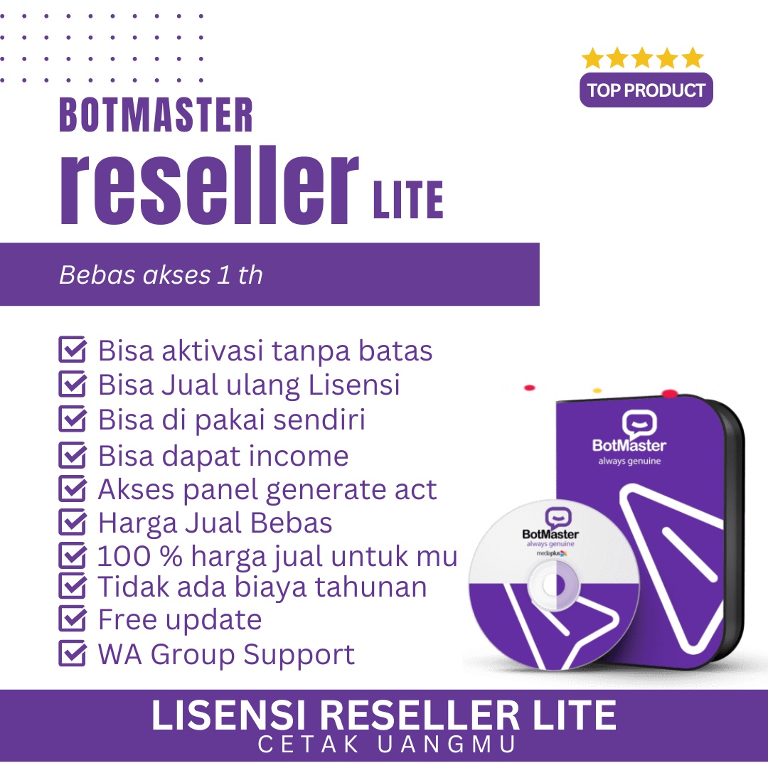 BOTMASTER Starter (reseller lite) - UD. Usaha Mandiri Sejahtera