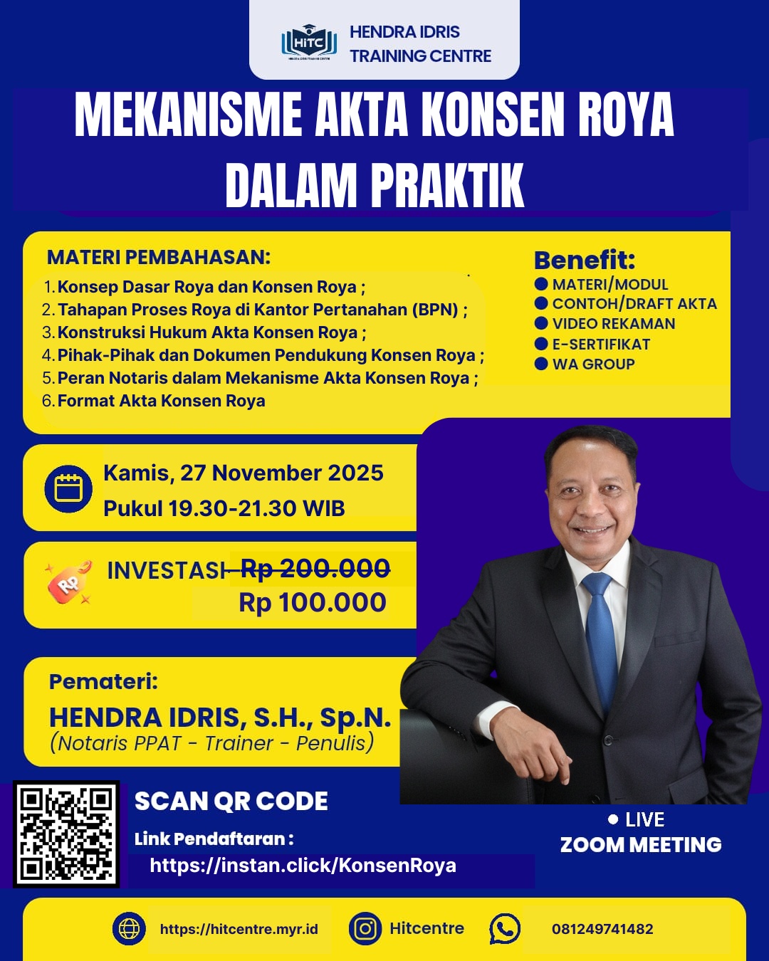 Mekanisme Akta Konsen Roya dalam Praktik, Diselenggarakan pada tanggal ...