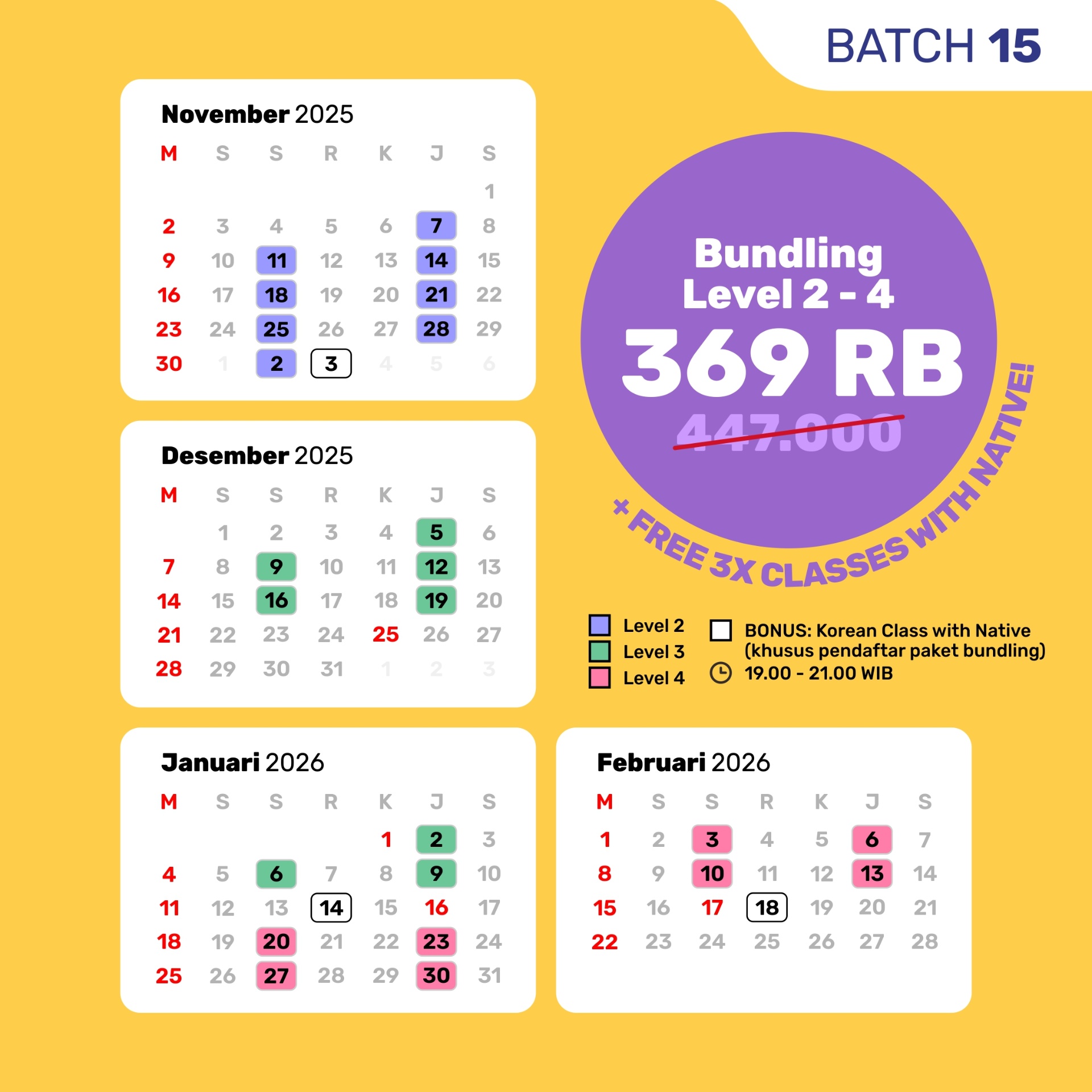 [Live Zoom] Triple Combo: Bahasa Korea untuk Tingkat Pemula sampai ...