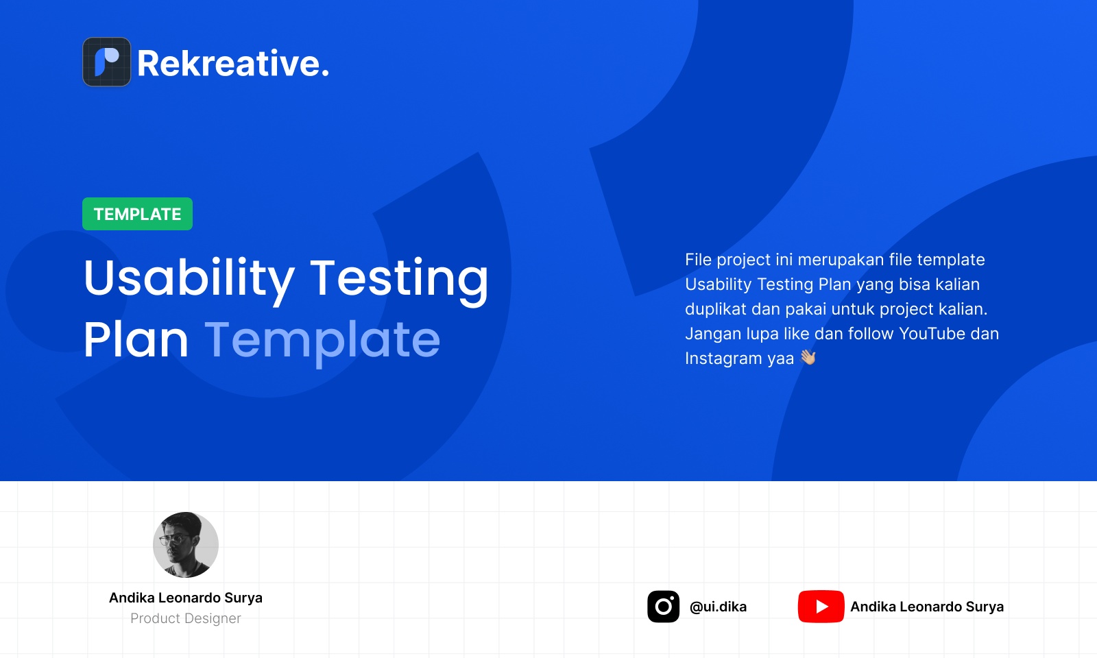 Usability Testing Plan Template - Rekreative