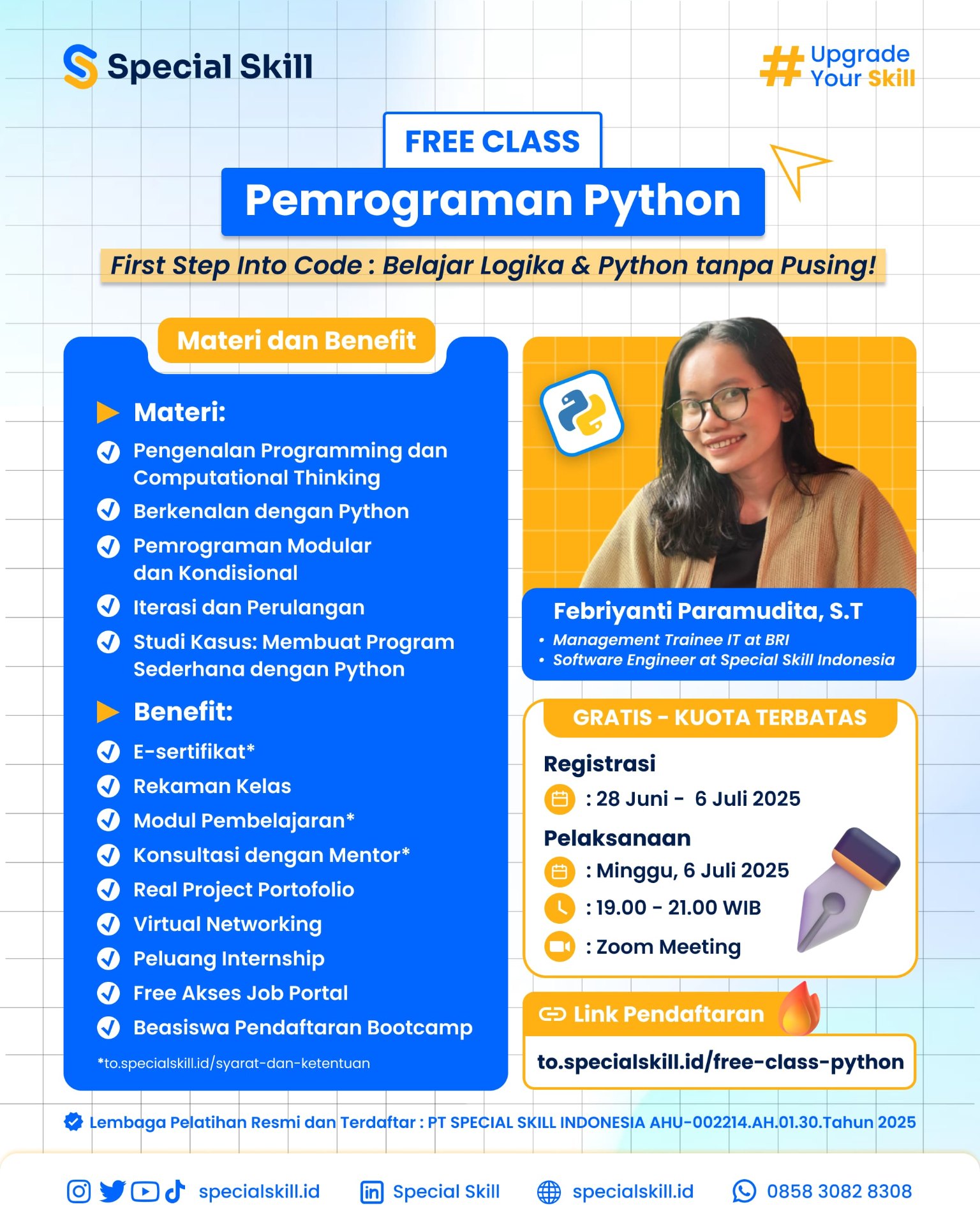 Pemrograman Python - Special Skill