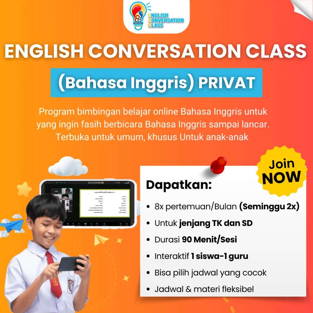 English Conversation Class Privat For Kids