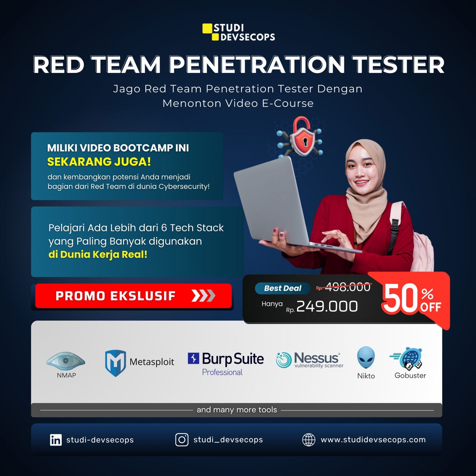 Video Ecourse - Red Team Penetration Tester, DISKON 50 ...