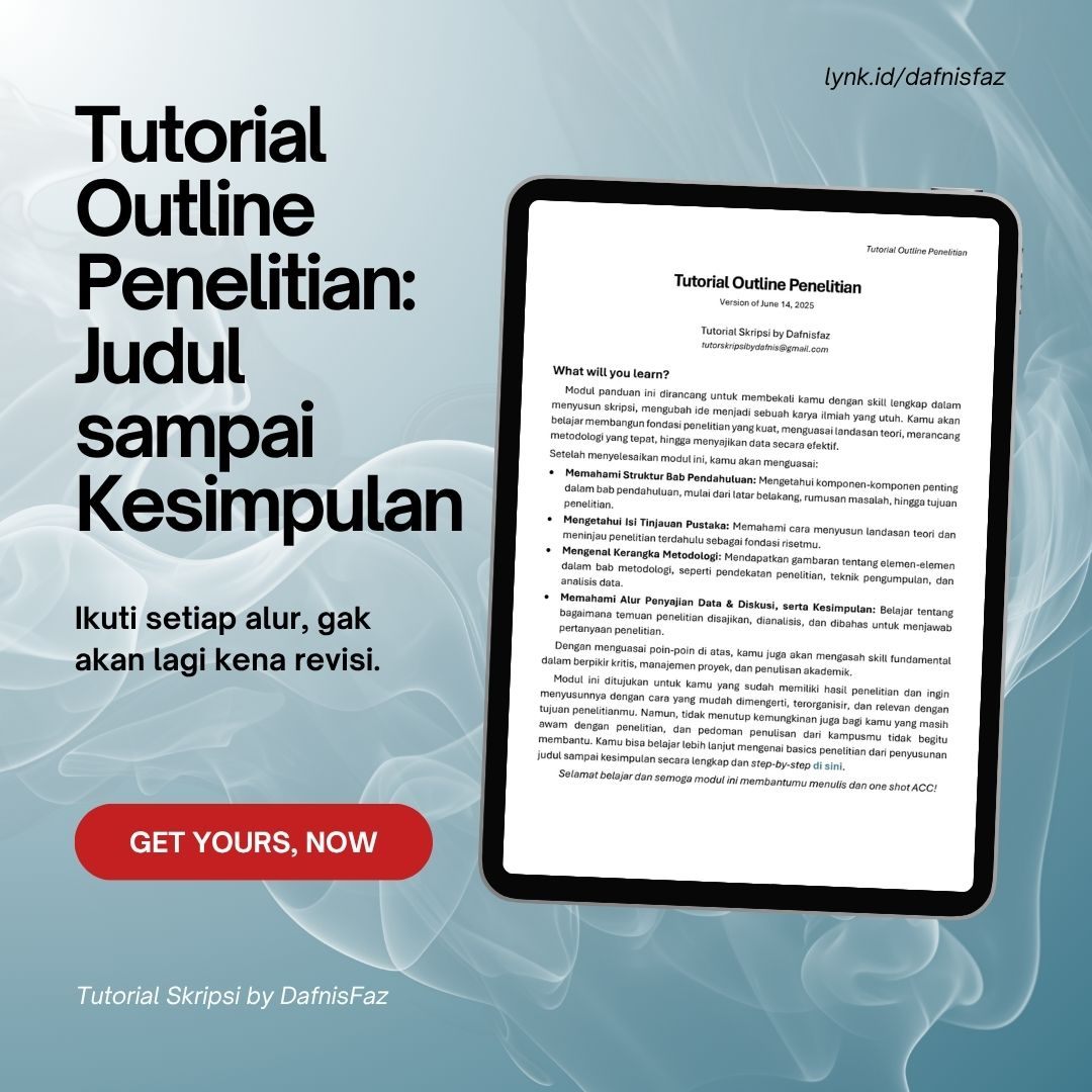 Pedoman Penulisan Penelitian