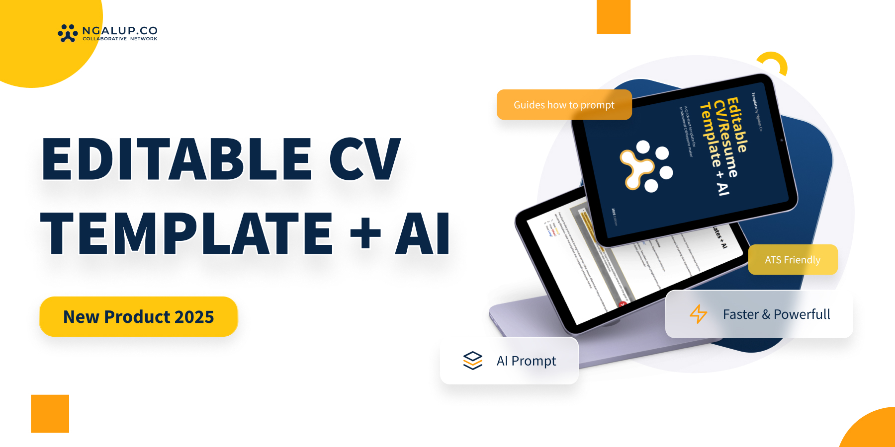 Editable CV Template + AI - Ngalup Collaborative Network